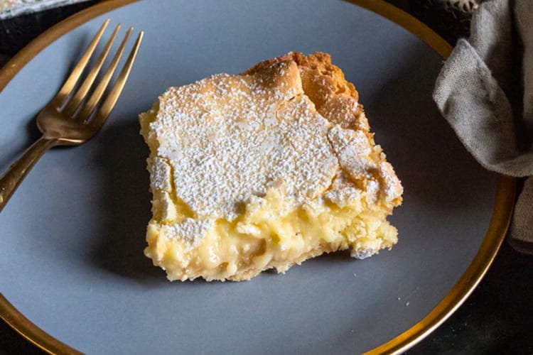 Gooey butter cake is a popular sweet St. Louis food