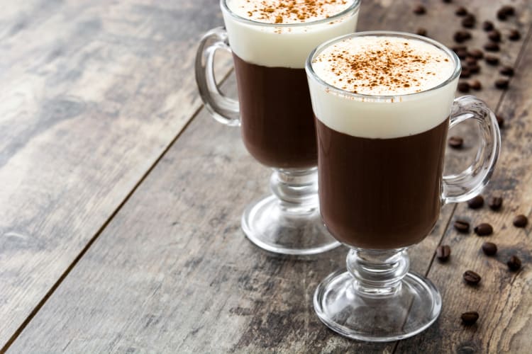 Irish coffee is a popular option for St. Patrick's Day food and drink