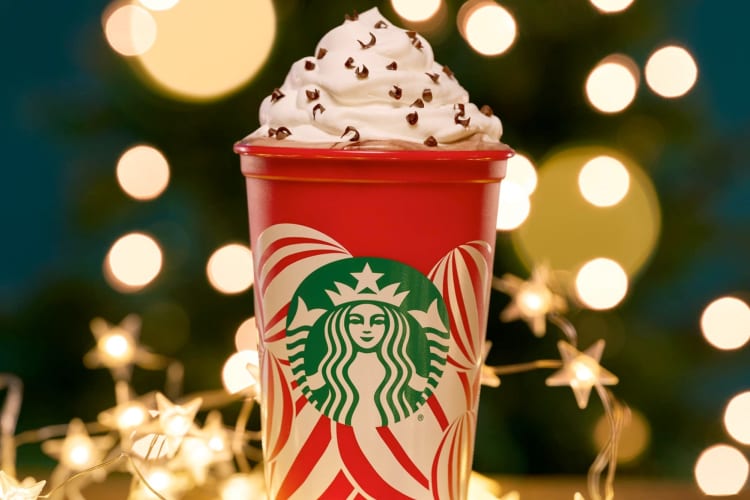 The Starbucks holiday menu ends in January
