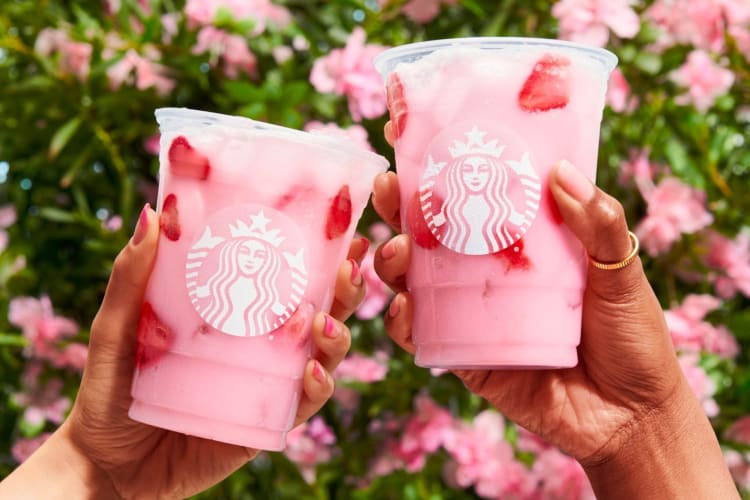 Strawberries and cream refresher is a popular Starbucks secret menu item