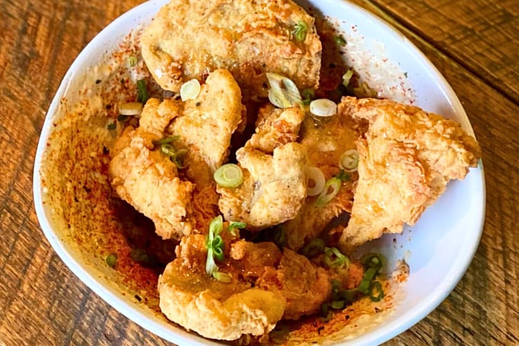 Fried mushrooms from The Strand, a restaurant in Orlando