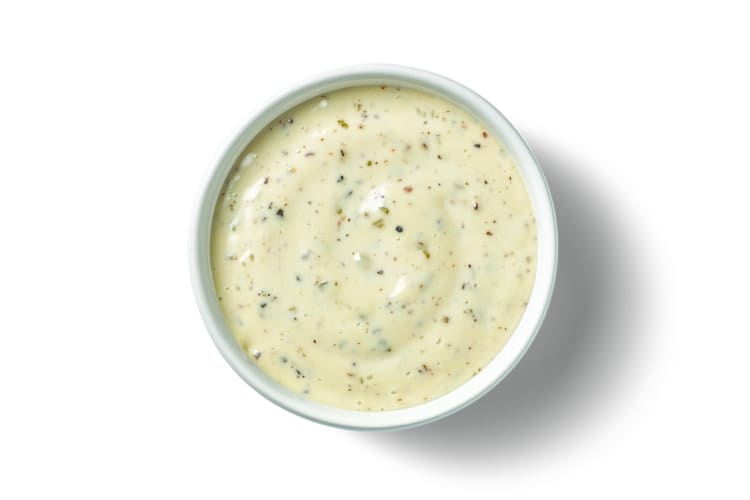 A bowl of Peppercorn Ranch Dressing