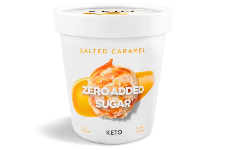 Keto Pint Salted Caramel is a flavorful sugar-free ice cream