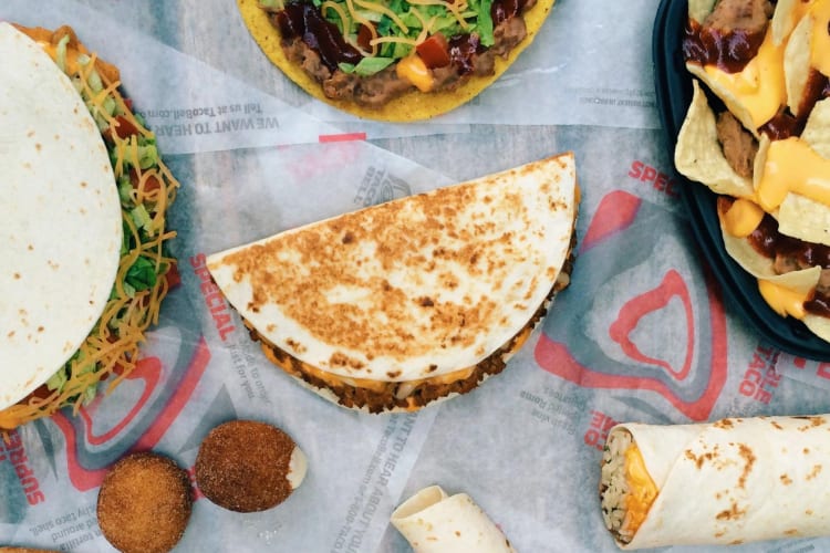 The DIY 7-Layer Burrito is a great vegetarian item on the Taco Bell secret menu