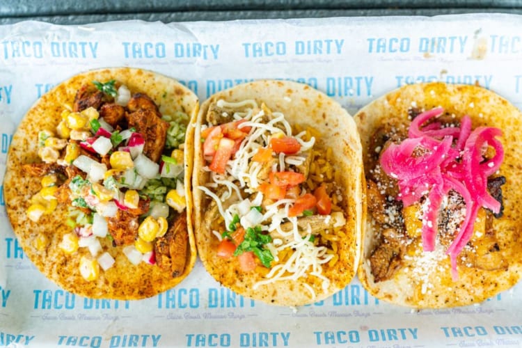 Taco Dirsty Tampa restaurant tacos and Mexican bowls