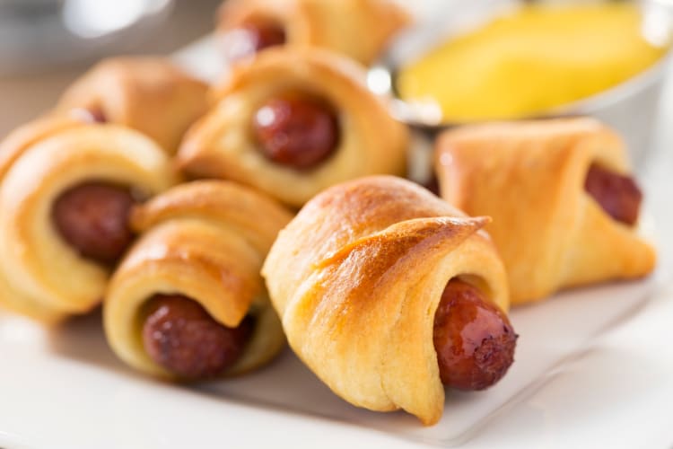 Pigs in blankets are a popular tailgate food