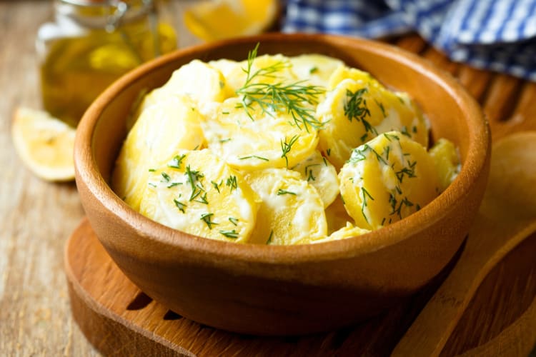 Potato salad with dill