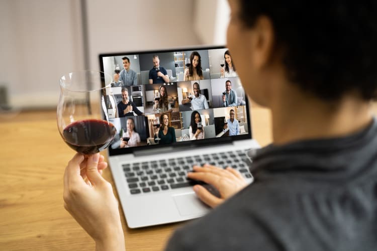 Online Virtual Wine Tasting Video Call