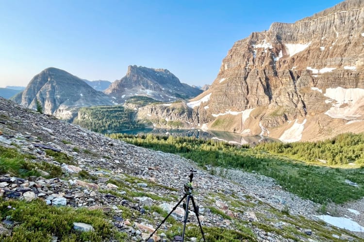 A mountainous landscape in Banff National Park