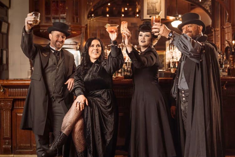 Going on a ghost tour is a unique team building activity in San Antonio