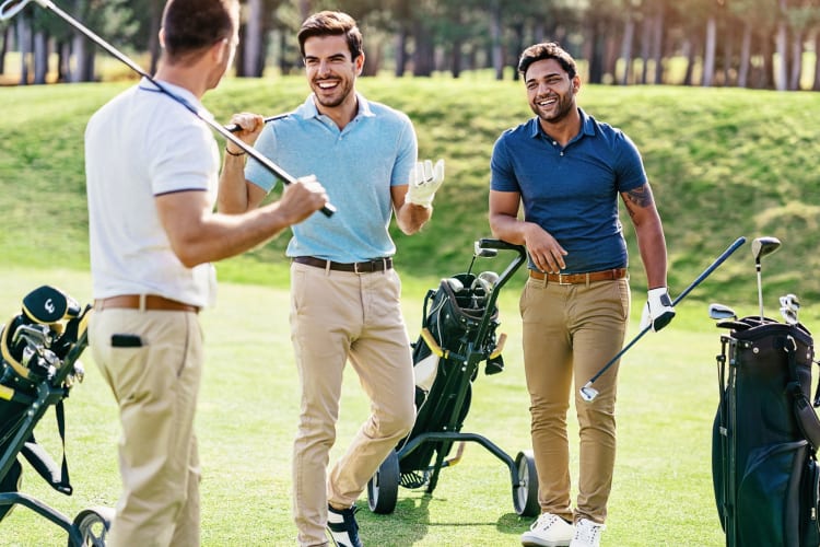 Competitive teams will love heading out for a round of golf together.
