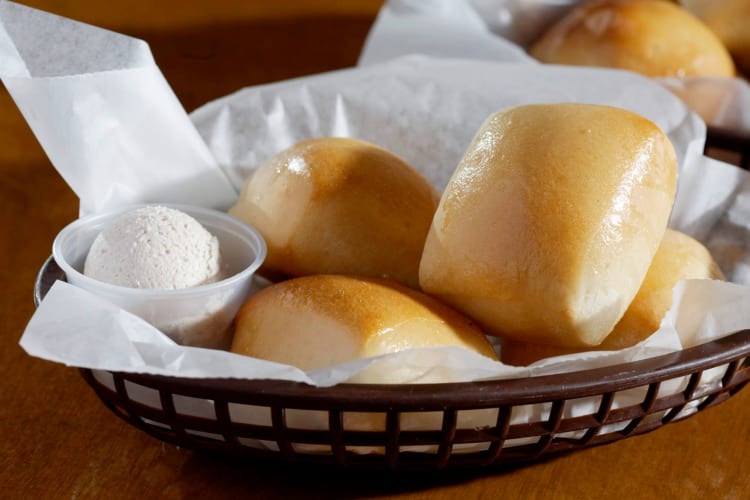 The Texas Roadhouse secret menu has garlic Parmesan rolls