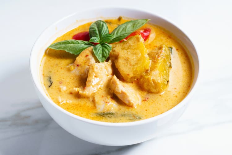 Yellow curry is a warming Thai food