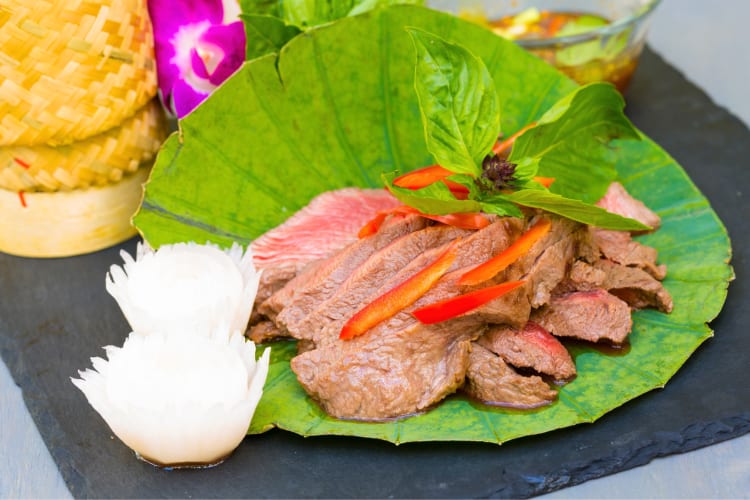 Weeping tiger beef is a popular Thai food for meat lovers