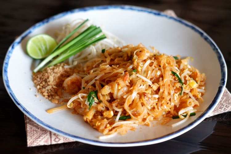 Pad thai is one of the most popular Thai foods