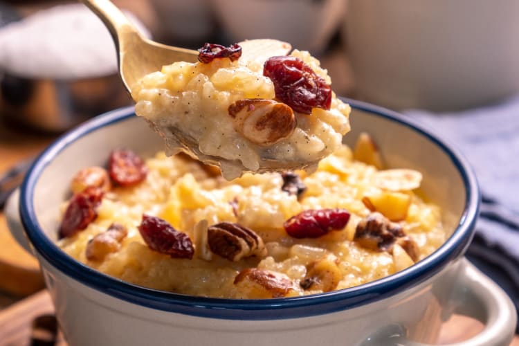 Instant pot rice pudding makes a comforting Thanksgiving dessert.
