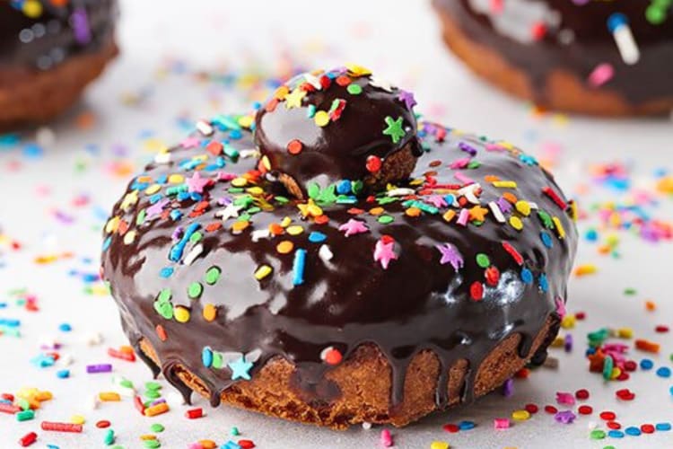 Chocolate-covered doughnut from The Dough Miner in Salt Lake City