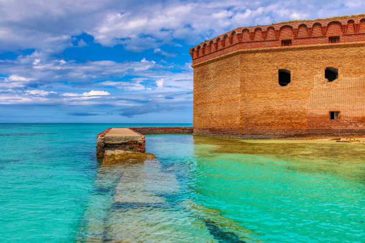 Going to Dry Tortugas National Park is an outdoor thing to do in Key West for couples 