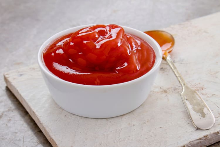 Ketchup is a good tomato paste substitute