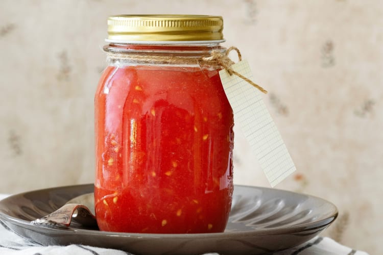Tomato passata is a great tomato paste substitute