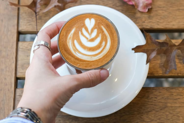 Getting small treats like luxury coffees is a food trend this year 