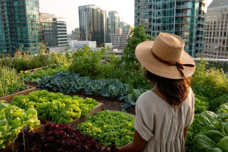 A top food trend in cities is growing urban produce