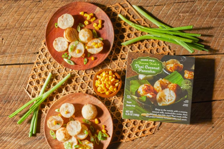 Kanom Krok Thai Coconut Pancakes are a unique Trader Joe's frozen food