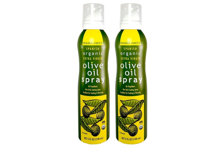 Trader Joe's Organic Extra Virgin Olive Oil Spray is a convenient Trader Joe's olive oil