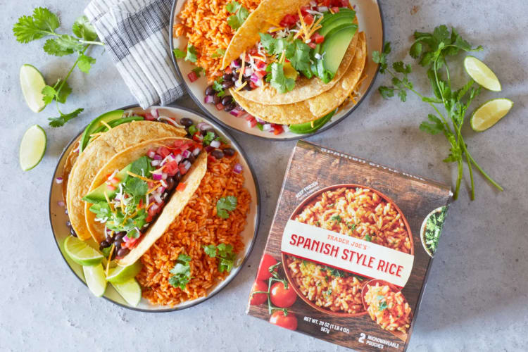 Spanish-Style Rice is a popular Trader Joe's vegan food