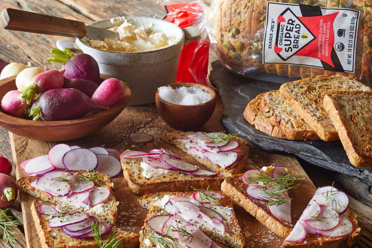 Organic Super Bread is a versatile Trader Joe's vegan food