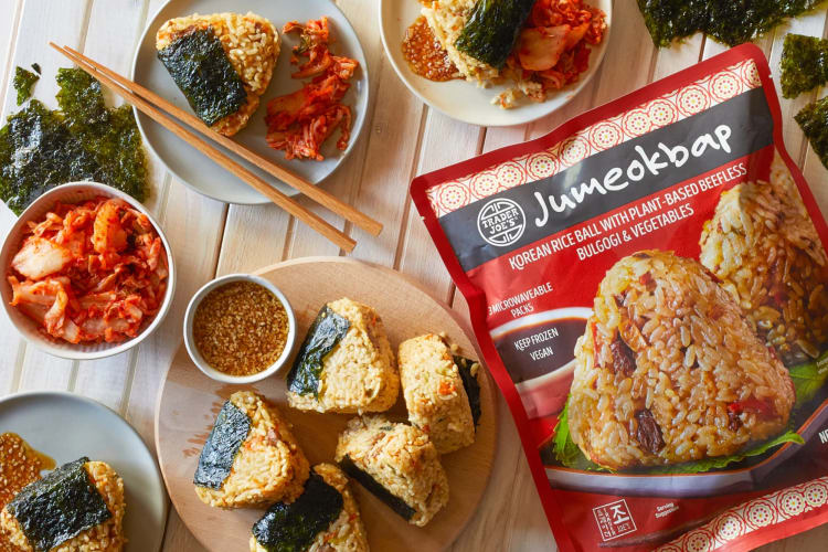 Jumeokbap is a Korean-inpsired Trader Joe's vegan product