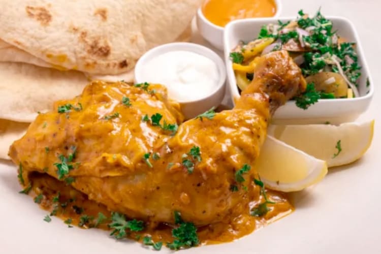 Braised chicken thighs are a popular Purim food