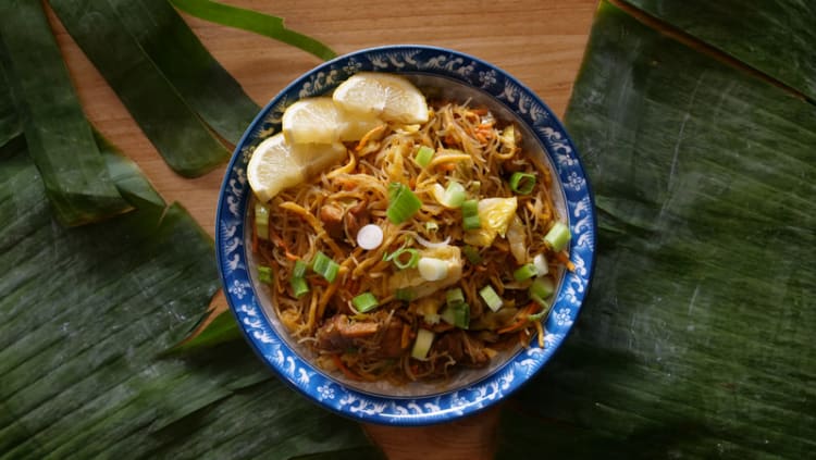 Ramen meal from Turo Café and Grill, the Filipini restaurant in San Francisco