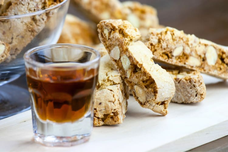 Cantucci is a popular sweet Tuscan food