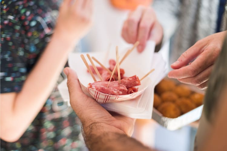 A food tour is a great experience gift in nyc