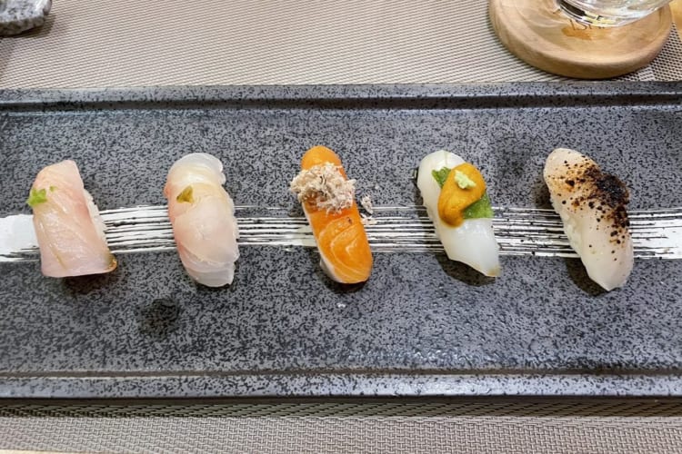 A tasty gift experience in NYC is a sushi night out!