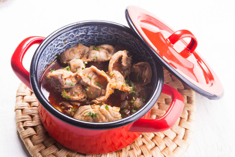 Uncle Lous Pork Chitterlings with Sauce, Meat