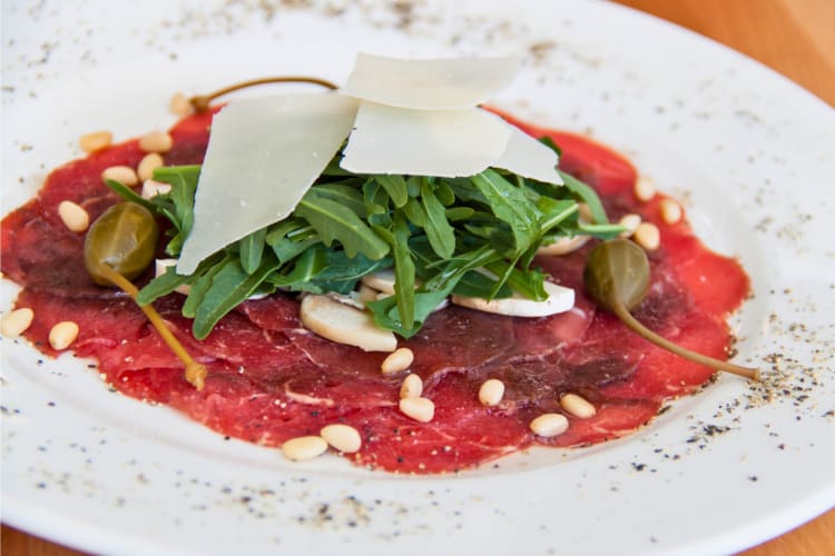 Carpaccio is a traditional Venice food