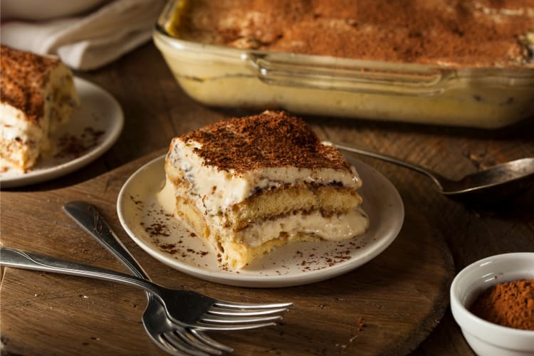 Tiramisú is a popular dessert and Venice food