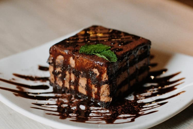 Chocolate mousse cake from Vine & Wheel