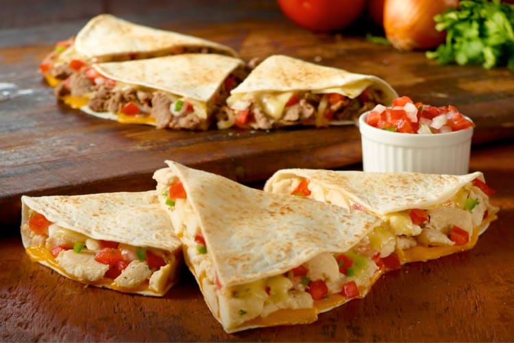 Two types of quesadilla from Wawa