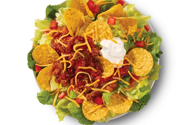 Taco Salad from Wendy's as one of the best fast food salads