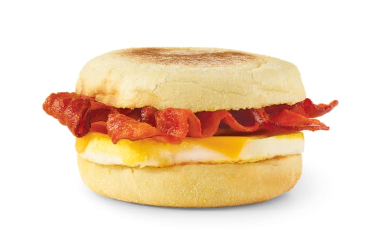 Bacon, egg and cheese English muffin, from Wendy’s