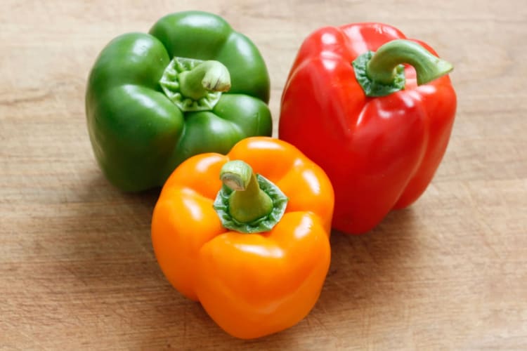 Bell peppers are the most commonly used type of sweet pepper.