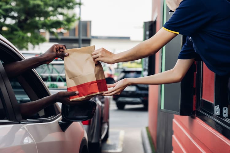 A Mcdonalds drive thru.