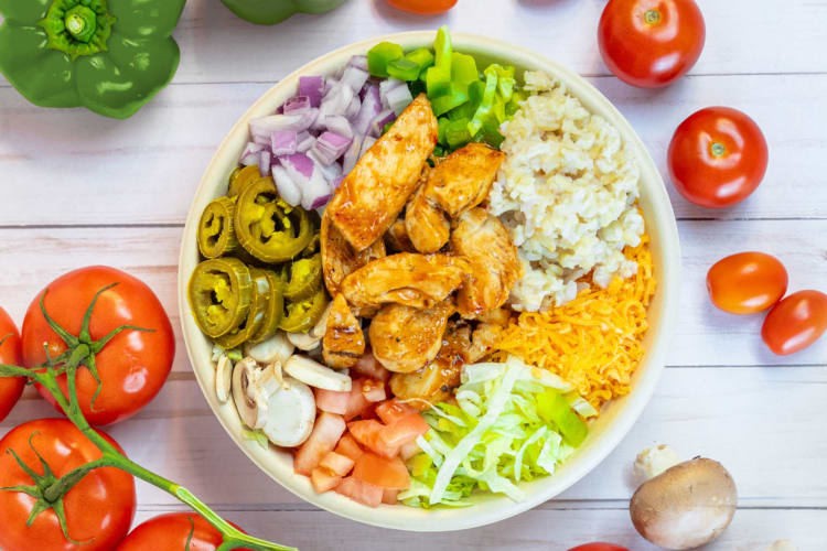 Salad bowl from Pita Pit.