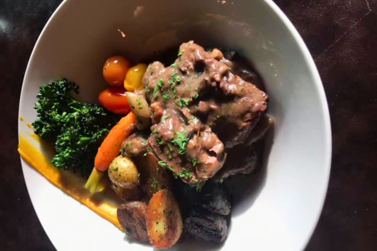 Beef Bourguignon a classic French dish.