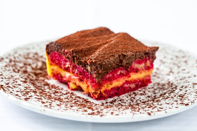 Zuppa Inglese on a plate