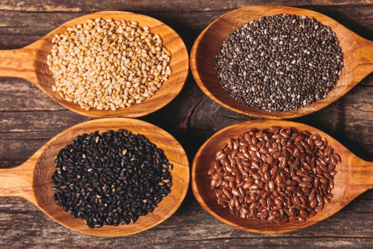 a mix of different seeds