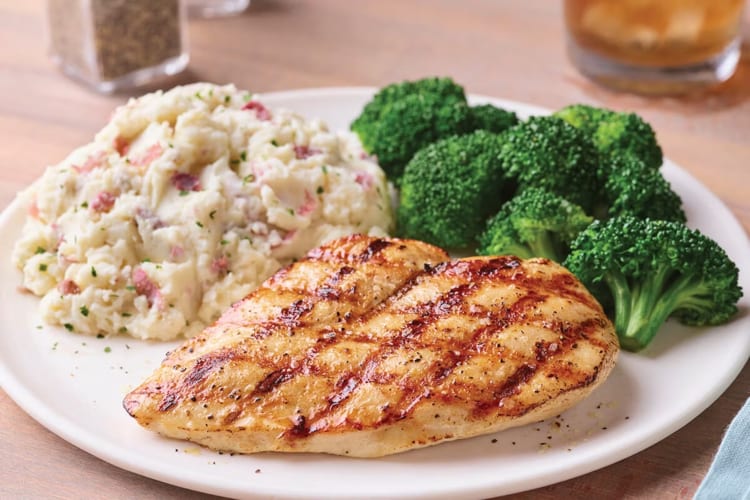 Grilled chicken breast is a classic applebees secret menu choice